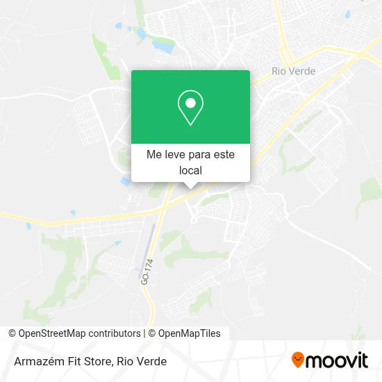 Armazém Fit Store mapa