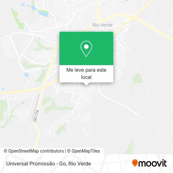 Universal Promissão - Go mapa