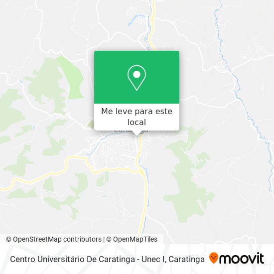 Centro Universitário De Caratinga - Unec I mapa