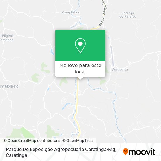 Parque De Exposição Agropecuária Caratinga-Mg mapa