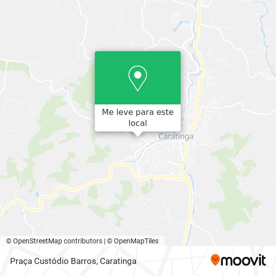 Praça Custódio Barros mapa