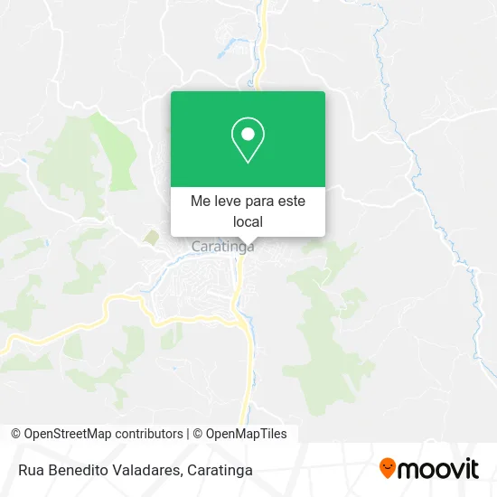 Rua Benedito Valadares mapa