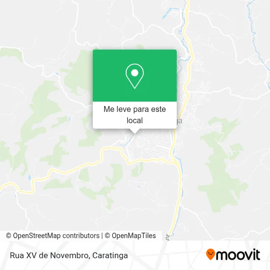 Rua XV de Novembro mapa