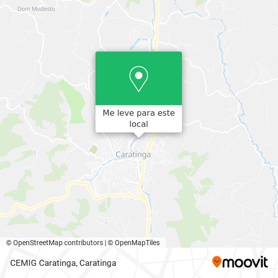 CEMIG Caratinga mapa