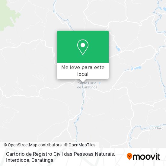 Cartorio de Registro Civil das Pessoas Naturais, Interdicoe mapa