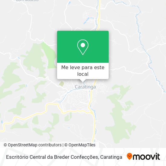 Escritório Central da Breder Confecções mapa