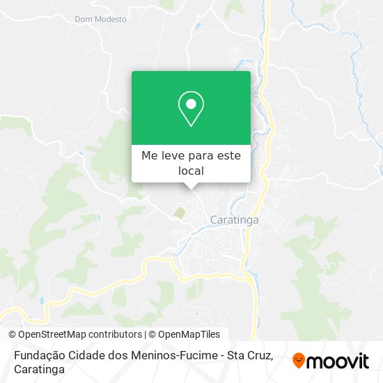 Fundação Cidade dos Meninos-Fucime - Sta Cruz mapa
