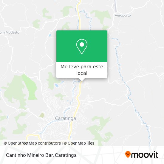 Cantinho Mineiro Bar mapa