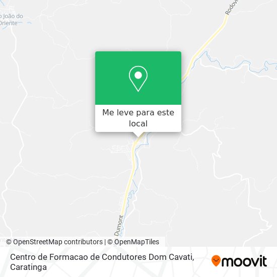 Centro de Formacao de Condutores Dom Cavati mapa