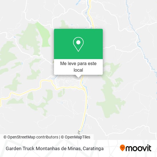 Garden Truck Montanhas de Minas mapa