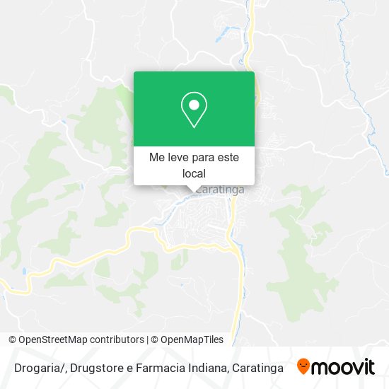 Drogaria / , Drugstore e Farmacia Indiana mapa
