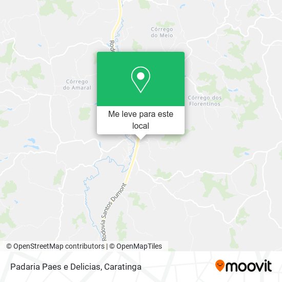 Padaria Paes e Delicias mapa
