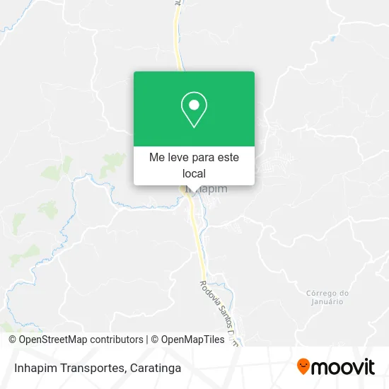 Inhapim Transportes mapa
