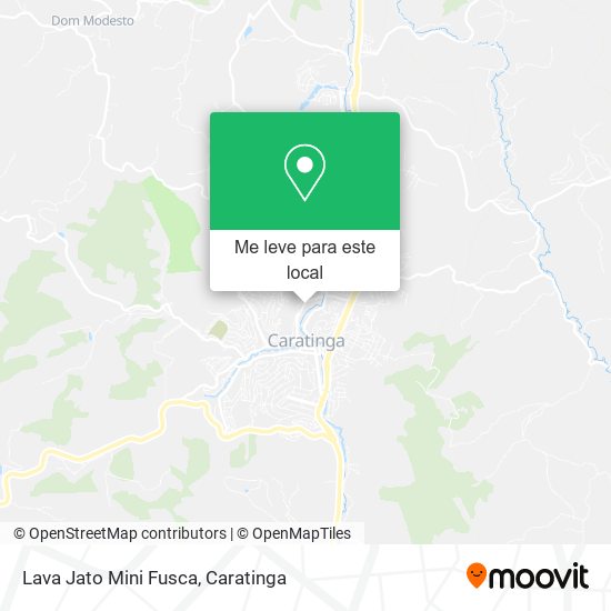 Lava Jato Mini Fusca mapa