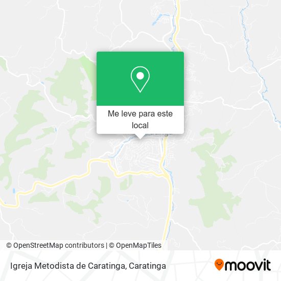 Igreja Metodista de Caratinga mapa