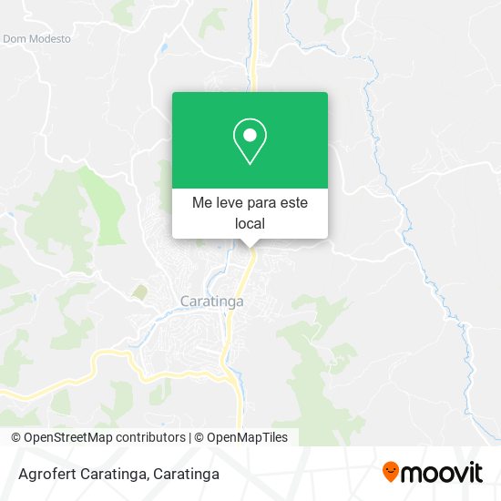 Agrofert Caratinga mapa