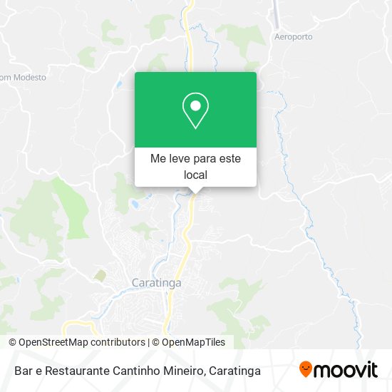 Bar e Restaurante Cantinho Mineiro mapa