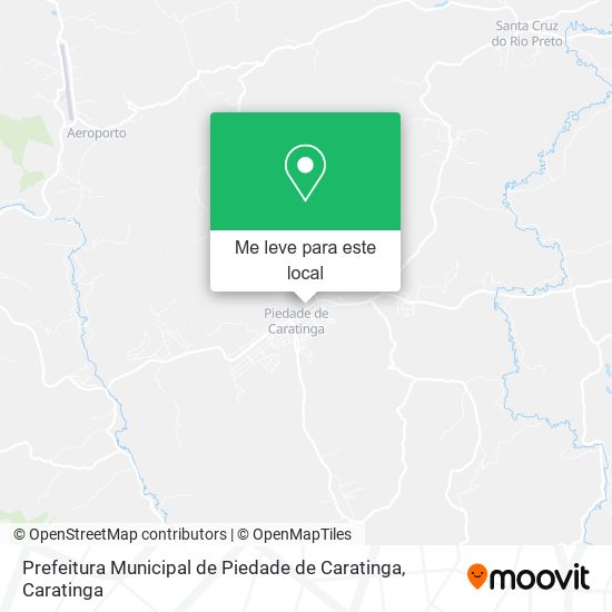 Prefeitura Municipal de Piedade de Caratinga mapa