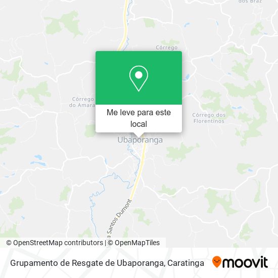 Grupamento de Resgate de Ubaporanga mapa