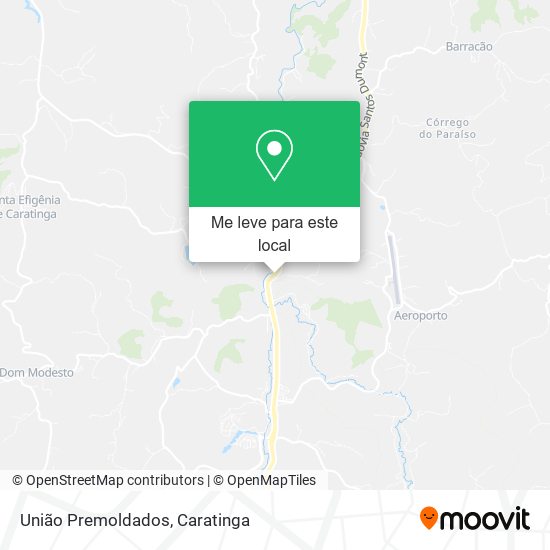 União Premoldados mapa