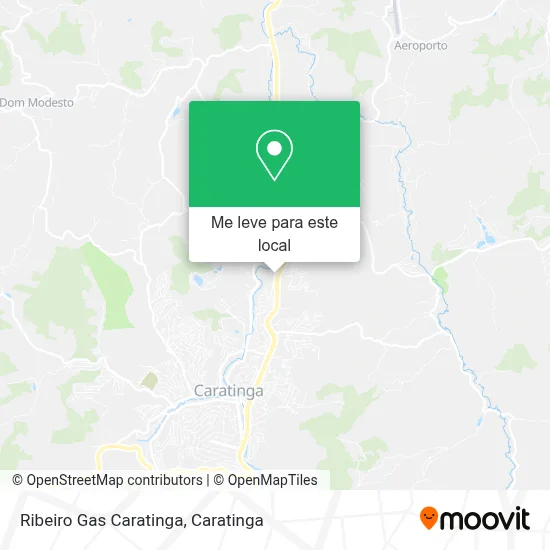 Ribeiro Gas Caratinga mapa