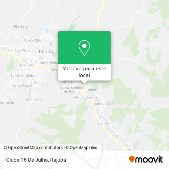 Clube 16 De Julho mapa