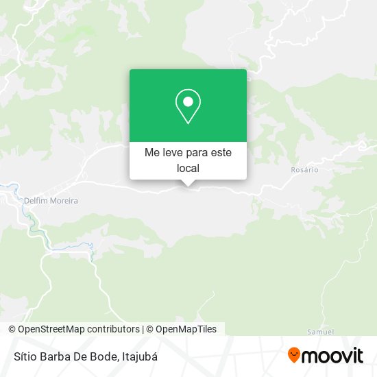 Sítio Barba De Bode mapa