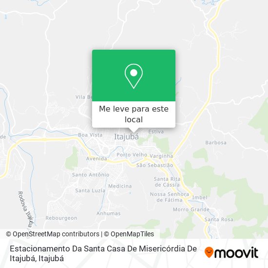 Estacionamento Da Santa Casa De Misericórdia De Itajubá mapa