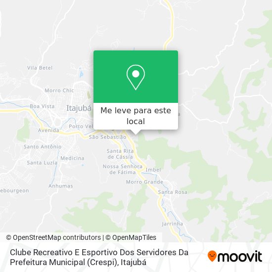 Clube Recreativo E Esportivo Dos Servidores Da Prefeitura Municipal (Crespi) mapa