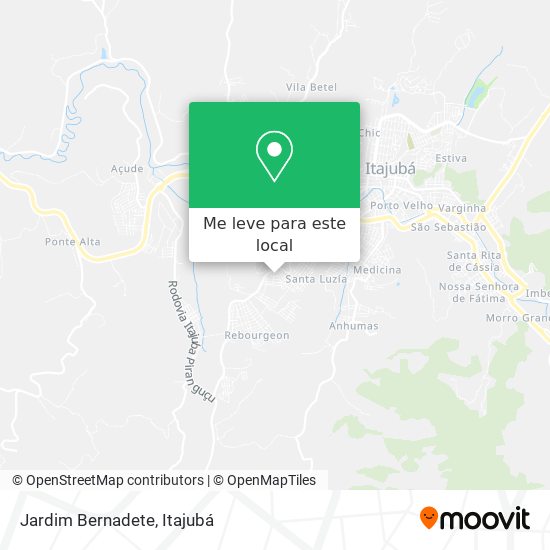 Jardim Bernadete mapa