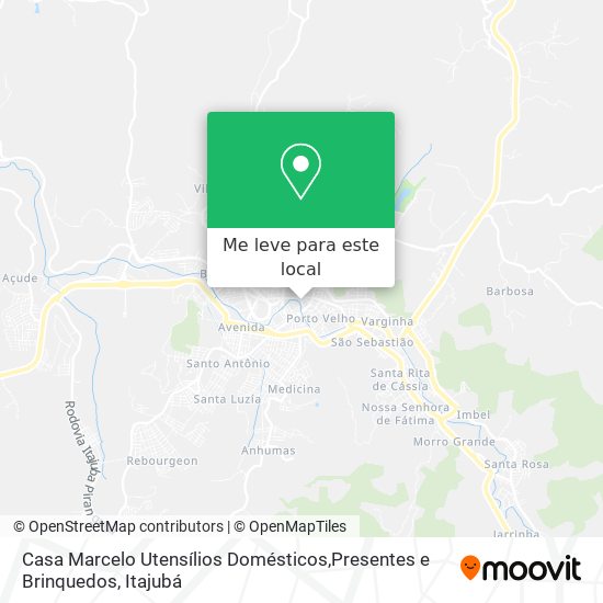 Casa Marcelo Utensílios Domésticos,Presentes e Brinquedos mapa