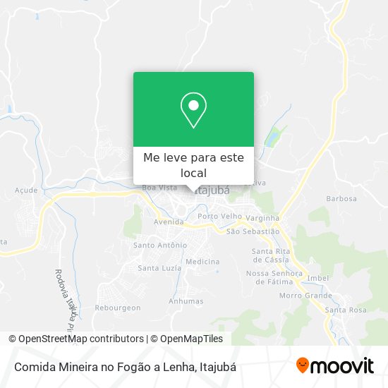 Comida Mineira no Fogão a Lenha mapa