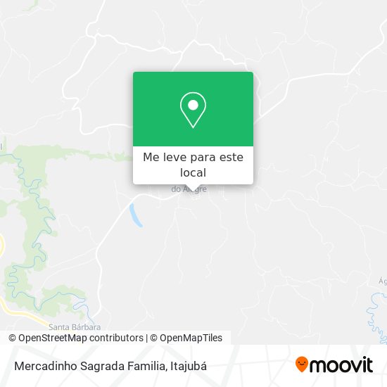 Mercadinho Sagrada Familia mapa