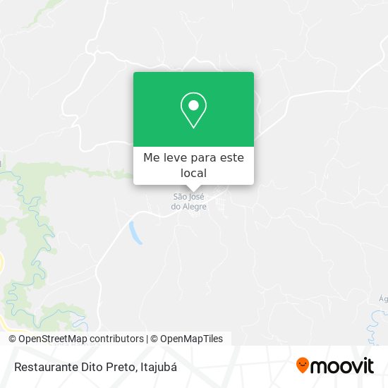 Restaurante Dito Preto mapa