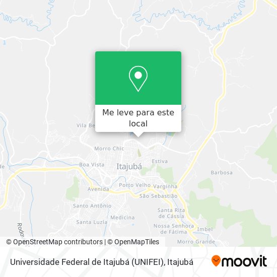 Universidade Federal de Itajubá (UNIFEI) mapa
