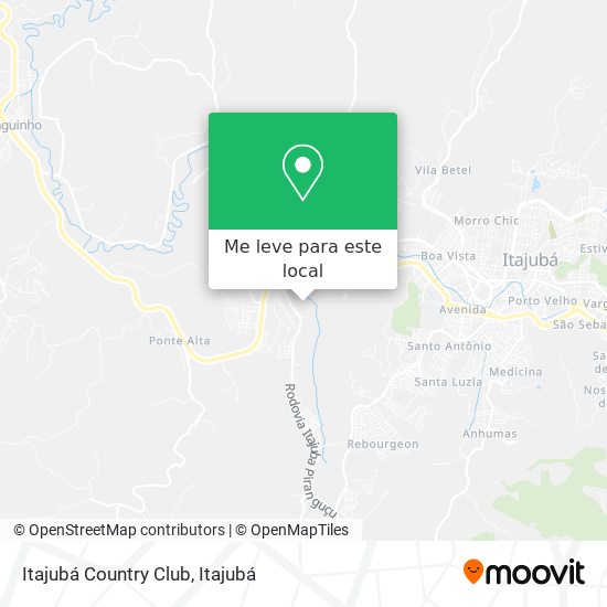 Itajubá Country Club mapa
