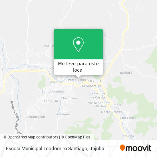 Escola Municipal Teodomiro Santiago mapa