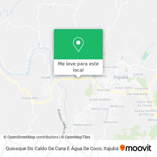 Quiosque Do Caldo De Cana E Água De Coco mapa