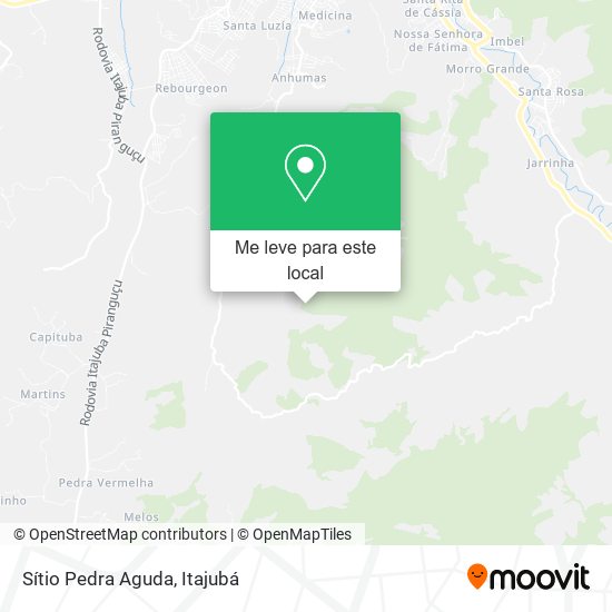 Sítio Pedra Aguda mapa