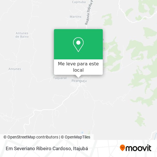Em Severiano Ribeiro Cardoso mapa