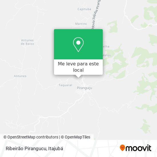 Ribeirão Pirangucu mapa