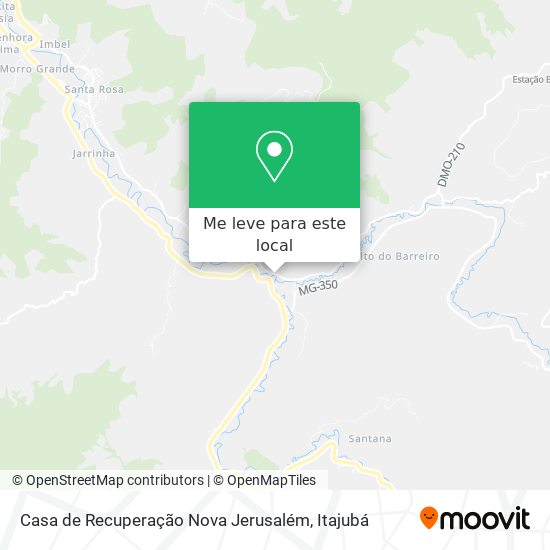 Casa de Recuperação Nova Jerusalém mapa