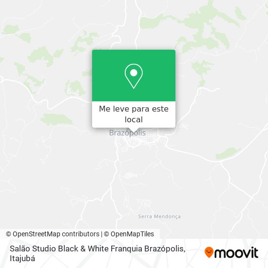 Salão Studio Black & White Franquia Brazópolis mapa