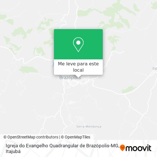 Igreja do Evangelho Quadrangular de Brazópolis-MG mapa