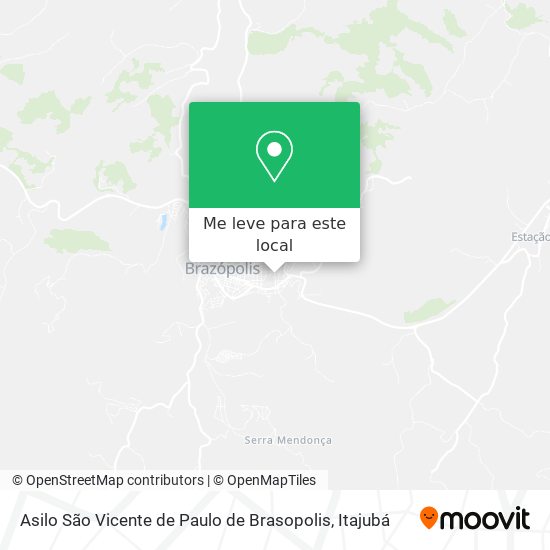 Asilo São Vicente de Paulo de Brasopolis mapa