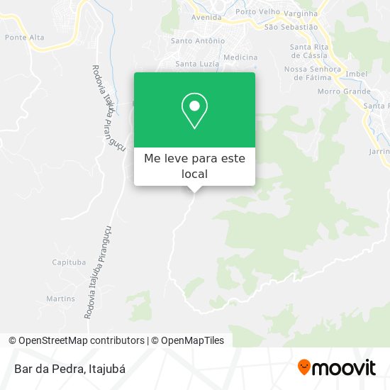 Bar da Pedra mapa