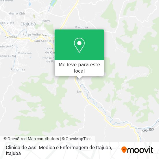 Clinica de Ass. Medica e Enfermagem de Itajuba mapa