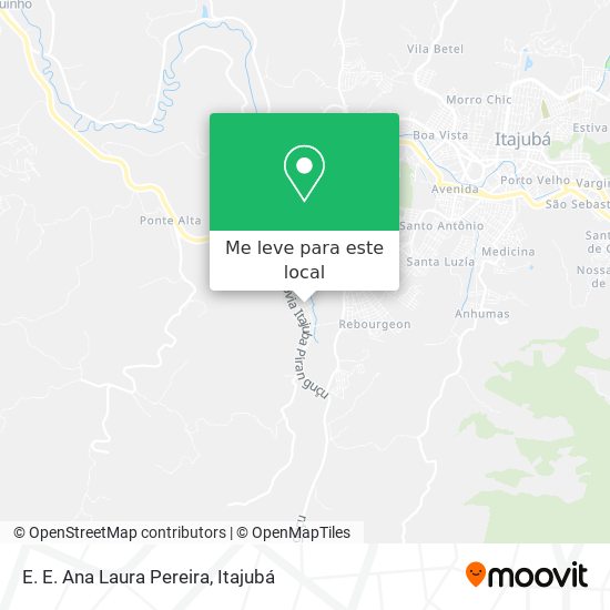 E. E. Ana Laura Pereira mapa