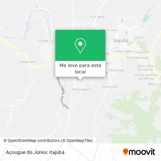 Açougue do Júnior mapa