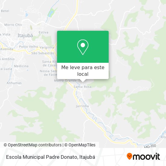 Escola Municipal Padre Donato mapa